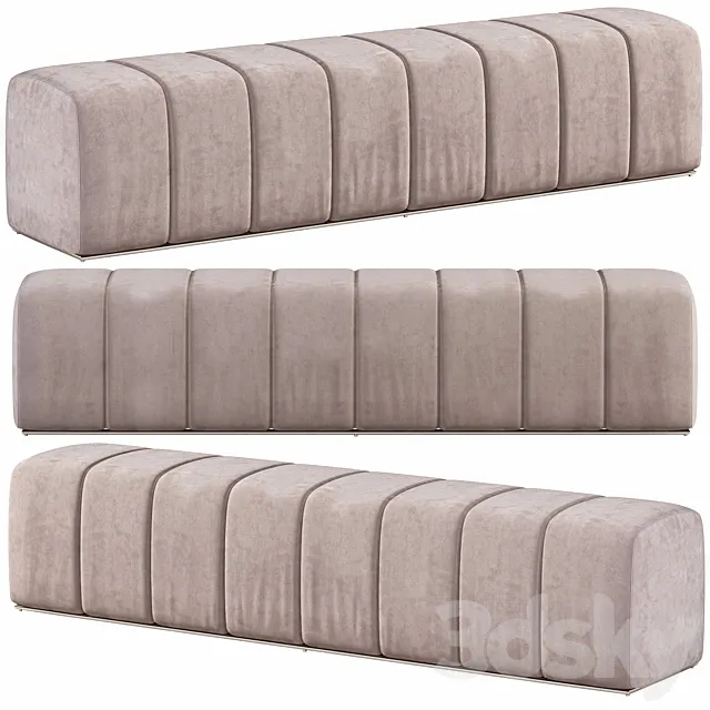 Dali Ottoman Beige by Casalusso 3D Model Dali Ottoman Beige by Casalusso 3D Model