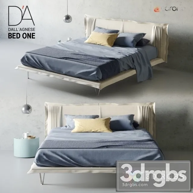 Dall Agnese Bed One 3D Model Download