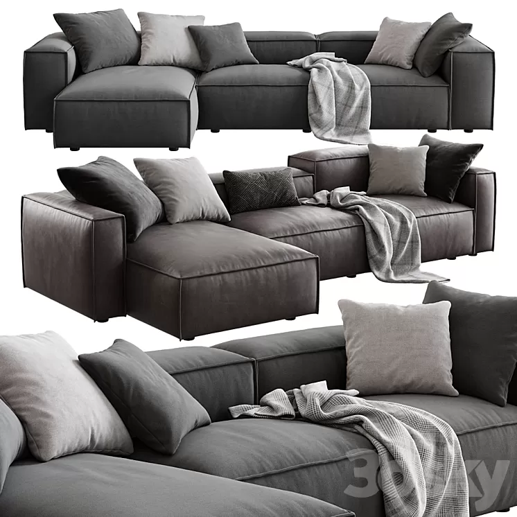 Dall'Agnese / Comfort Corner Sofa 3D Model Dall'Agnese / Comfort Corner Sofa 3D Model