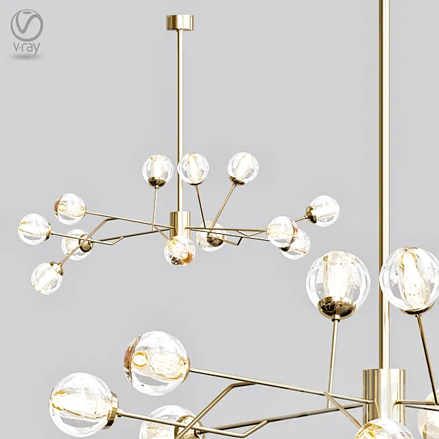 Dallas chandelier 3D Model Dallas chandelier 3D Model