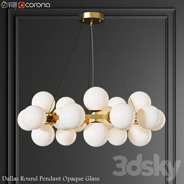 Dallas Maytoni Round Pendant Lamp 3DModel Dallas Maytoni Round Pendant Lamp 3DModel