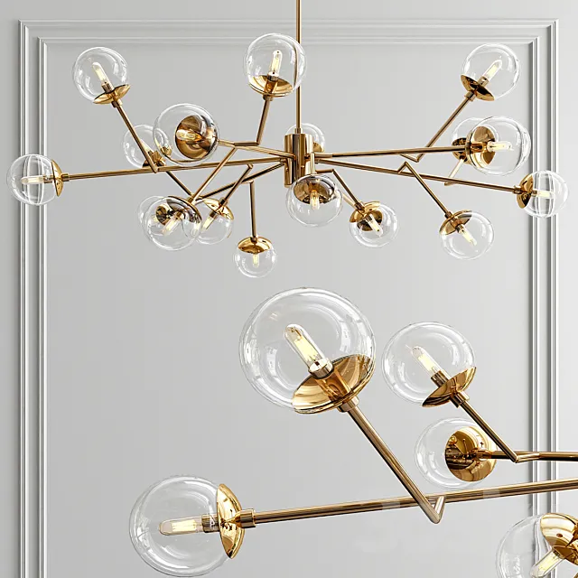 Dallas medium chandelier 3D Model