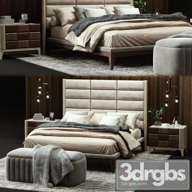 Dama Luxury Bed 3D Model Download