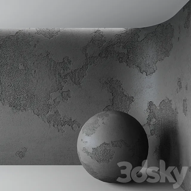 Damage concrete 3D Model