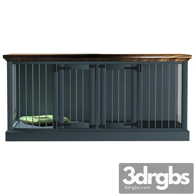 Damien double wide credenza pet crate by archie & oscar