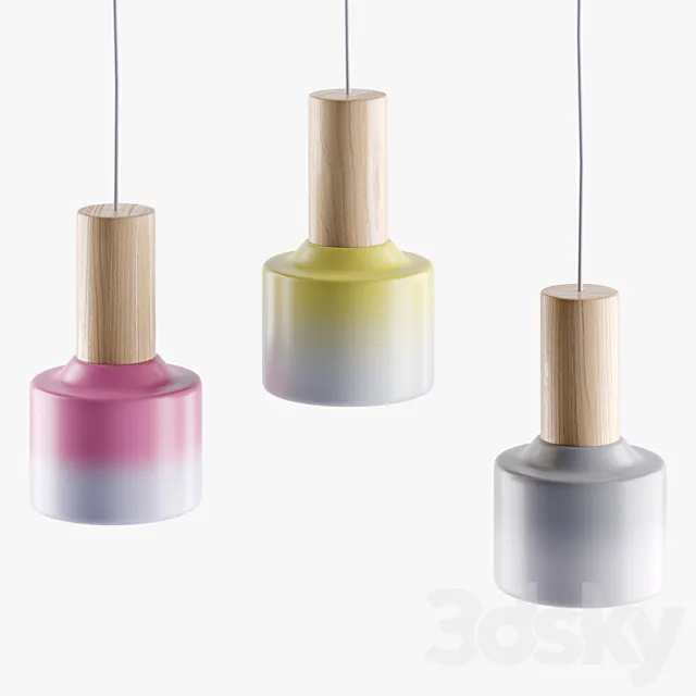 DAMM Ombre Pendant Light 3D Model DAMM Ombre Pendant Light 3D Model