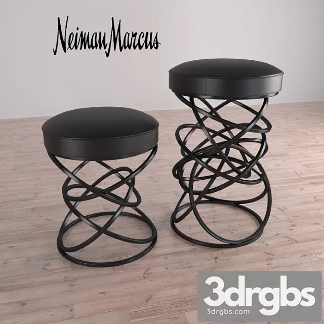 Dancing Circles Stool 3D Model Download