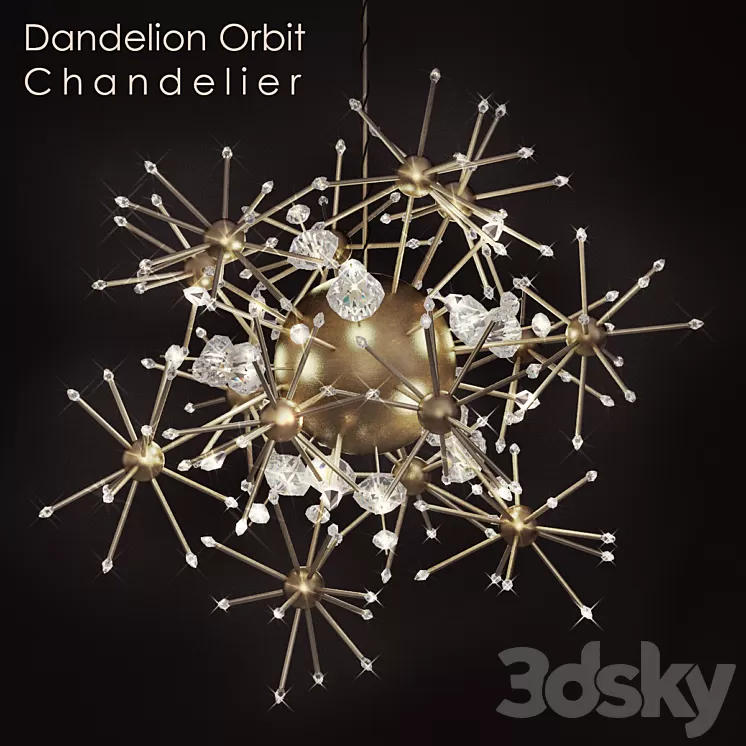 Dandelion Orbit Chandelier 3D Model Dandelion Orbit Chandelier 3D Model