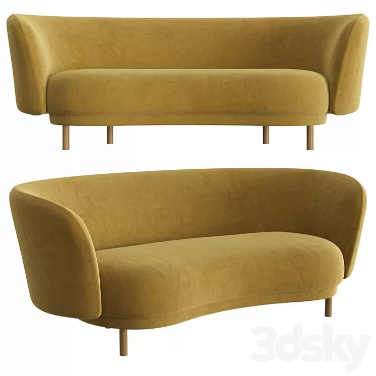 Dandy 2 Seater Sofa 3D Model
