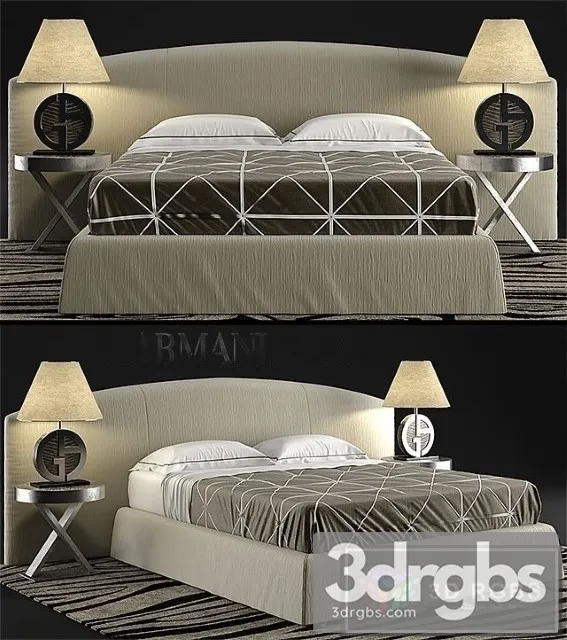 Dandy Armani Casa Bed 3D Model Download