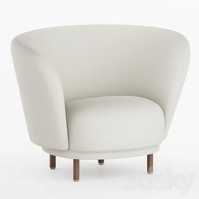 Dandy Armchair Massproductions 3D Model Dandy Armchair Massproductions 3D Model