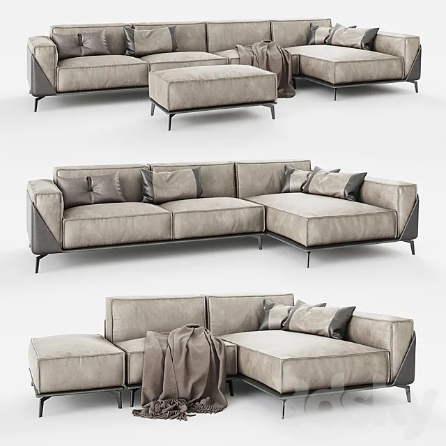 Dandy sofa edwin 3D Model Dandy sofa edwin 3D Model