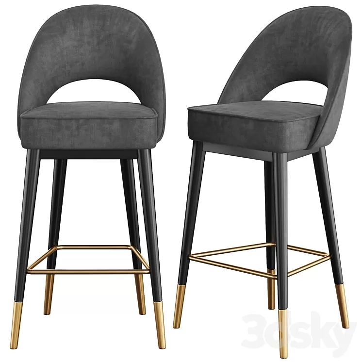 Danetti Clover Bar Stool 3D Model Danetti Clover Bar Stool 3D Model