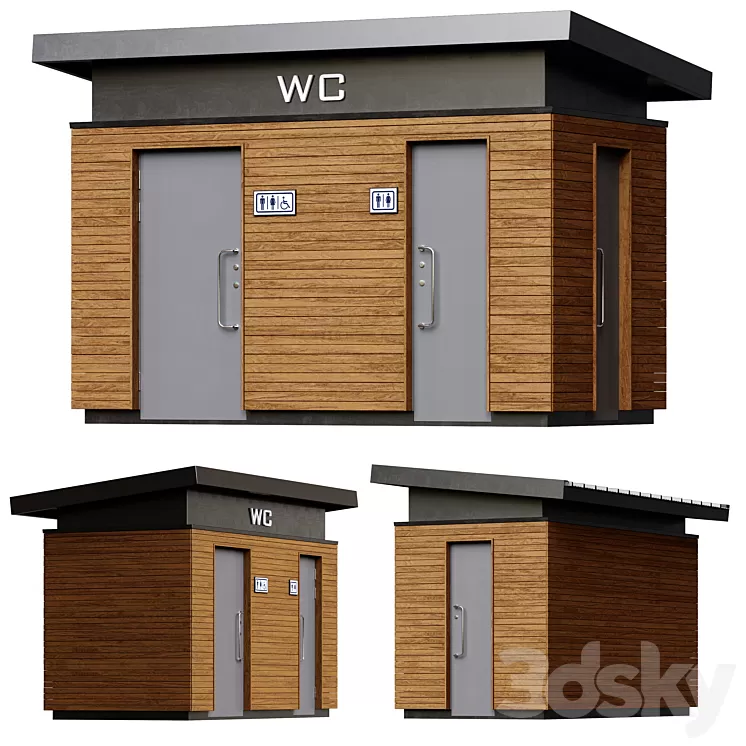 Danfo Public Toilet 3D Model Danfo Public Toilet 3D Model