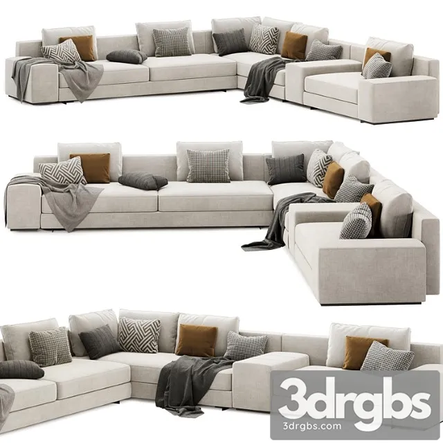 Daniels modular sofa set 02 by minotti italia Daniels modular sofa set 02 by minotti italia