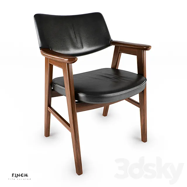 Danish Desk Chair 3DModel