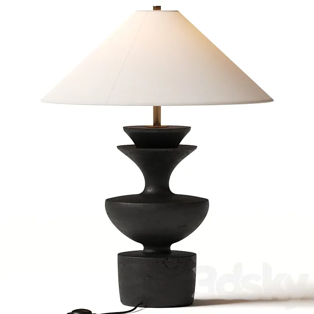 Danny Kaplan Ceramic Sophia Table Lamp 3DModel Danny Kaplan Ceramic Sophia Table Lamp 3DModel