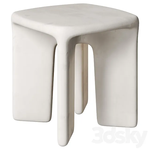 Dante End Table by Four Hands 3D Model