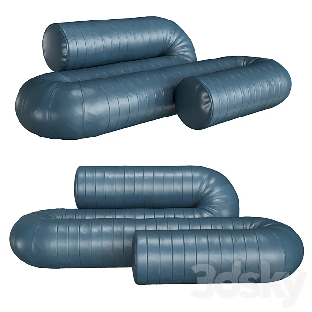 DANTE Serpentine sofa 3D Model DANTE Serpentine sofa 3D Model