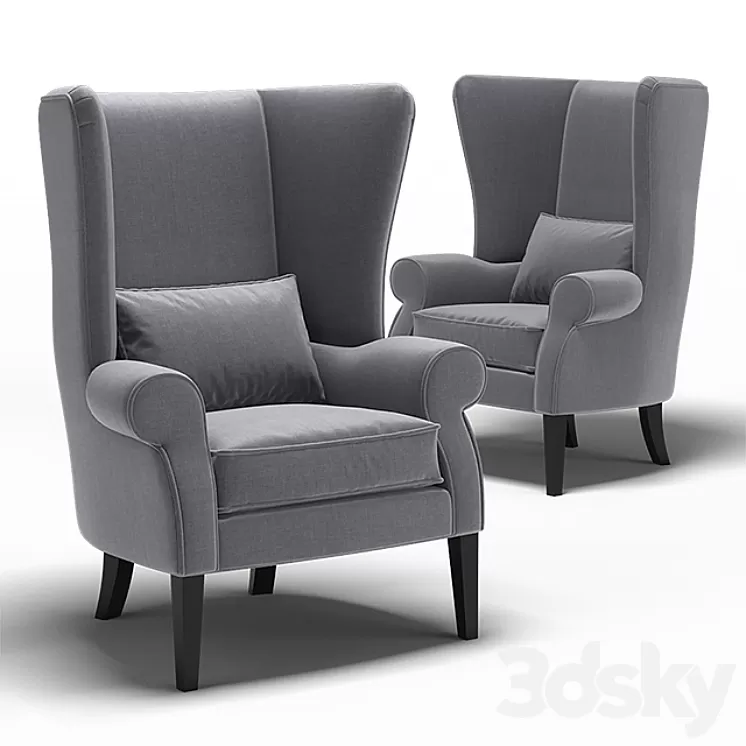 “Dantone | Armchair “”Bordeaux””” 3D Model