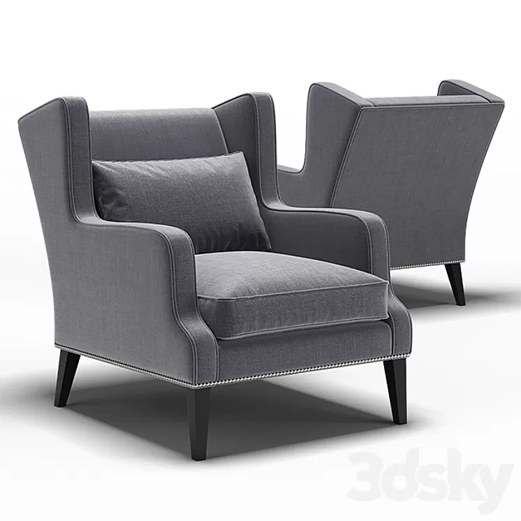 “Dantone | Armchair “”York””” 3D Model