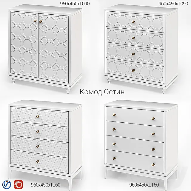 Dantone Austin Chest 3DModel Dantone Austin Chest 3DModel