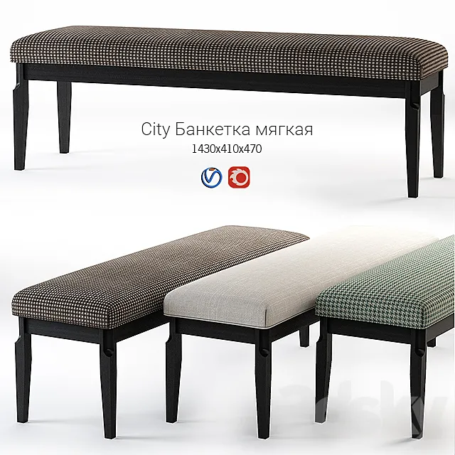 Dantone bench City 3DModel Dantone bench City 3DModel