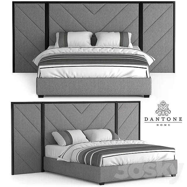 Dantone | City-Beaulieu Bed 3D Model