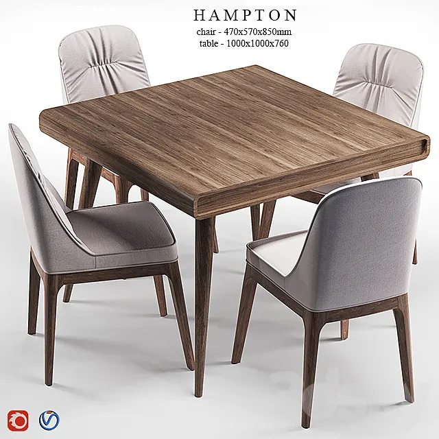 Dantone Hampton set 3D Model
