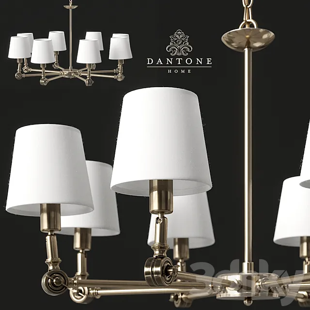 Dantone Home _ Chandelier Kingston with 8 light bulbs 3DModel