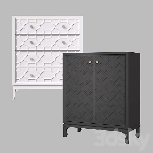 Dantone Home Austin Chest 3D Model Dantone Home Austin Chest 3D Model