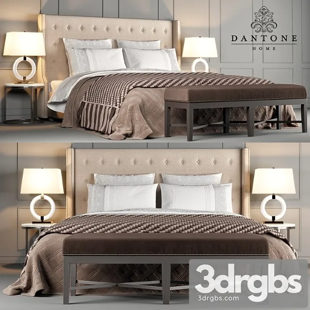Dantone home bed jarrow buttons 2 3D Model Download