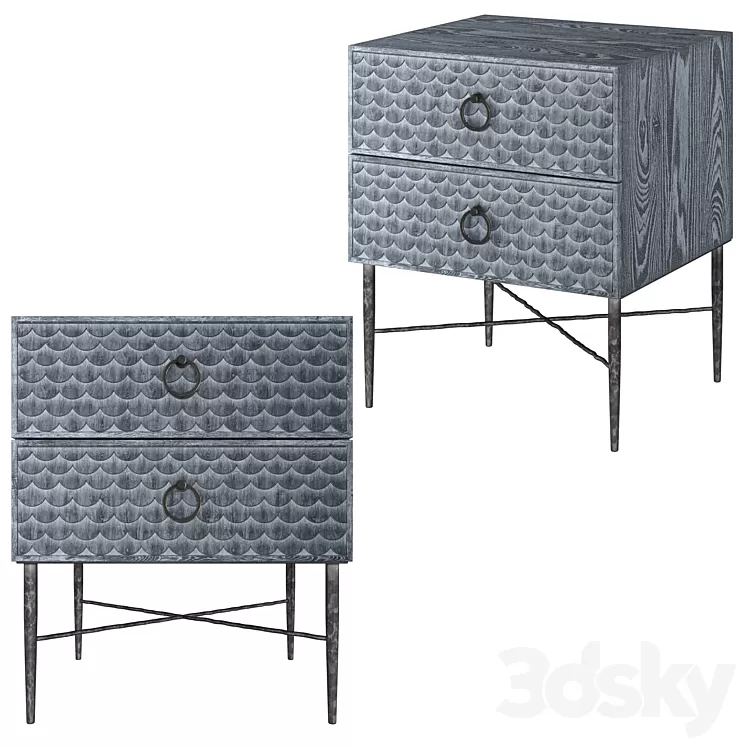 Dantone Home Bedside Table Jakarta 3D Model