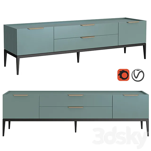 Dantone Home Cabinet Metropolitan 3D Model Dantone Home Cabinet Metropolitan 3D Model