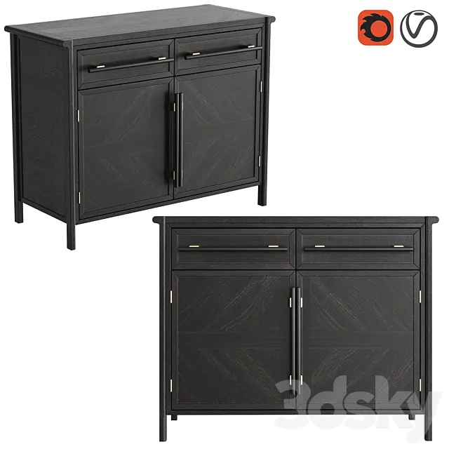 Dantone Home Chest of drawers Contempo 3D Model Dantone Home Chest of drawers Contempo 3D Model