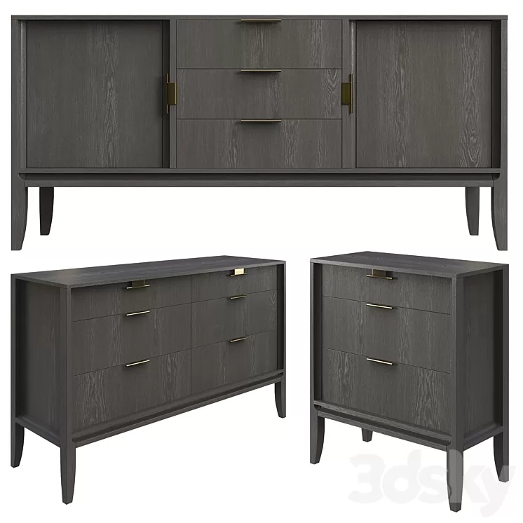 Dantone home city chest set 3D Model