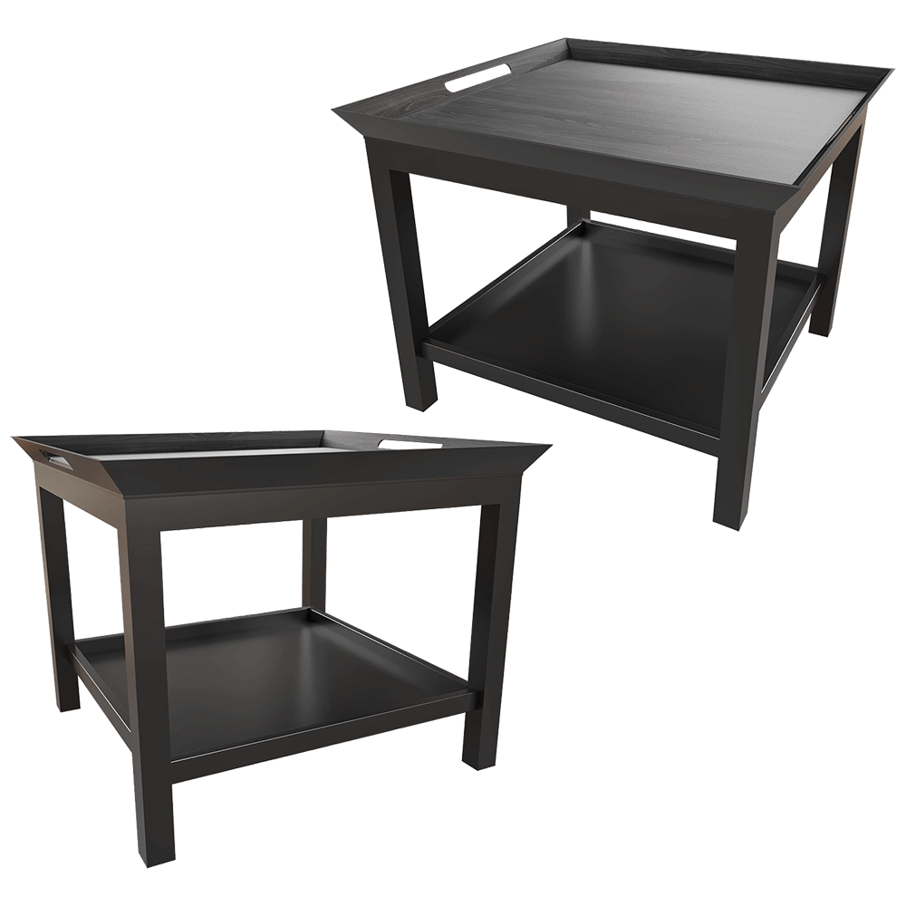 Dantone Home – Coffee table Newport with tray and shelf 1 3D Model