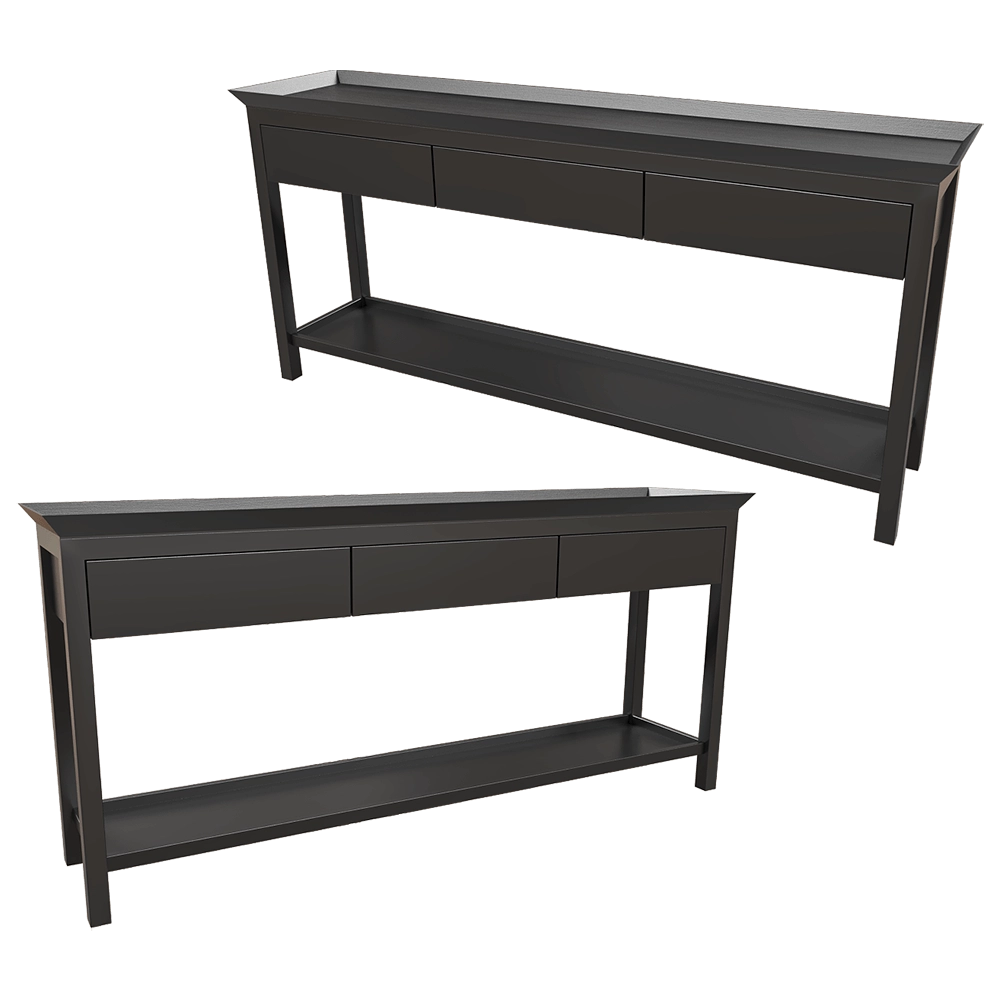 Dantone Home – Console Newport 3 drawer 3D Model