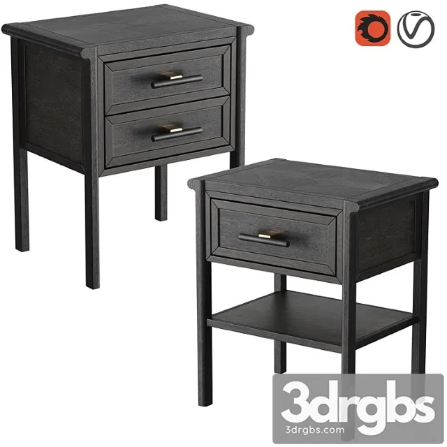 Dantone home contempo bedside table Dantone home contempo bedside table