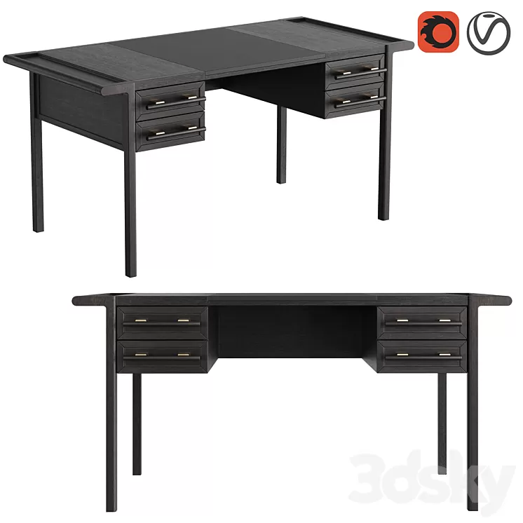 Dantone Home Contempo Desk 3D Model Free Download