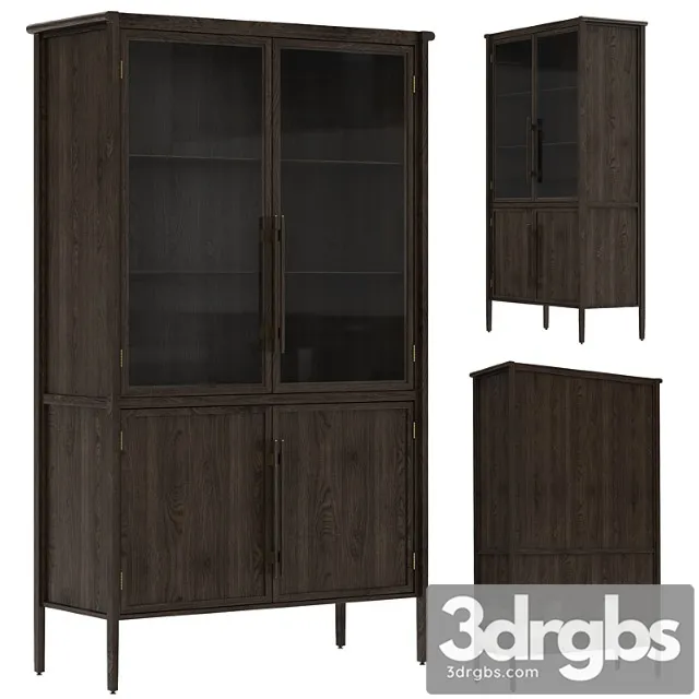 Dantone home contempo showcase with 2 glass facades 3D Model Download