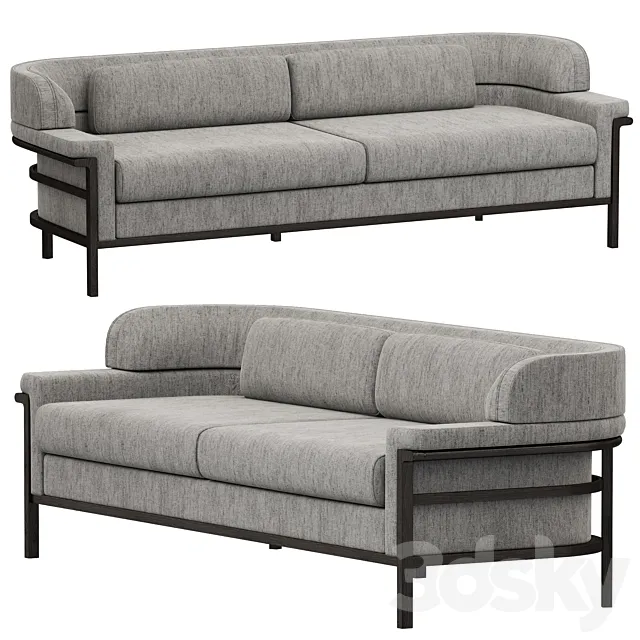 Dantone Home Contempo Three-seater sofa 3D Model Dantone Home Contempo Three-seater sofa 3D Model