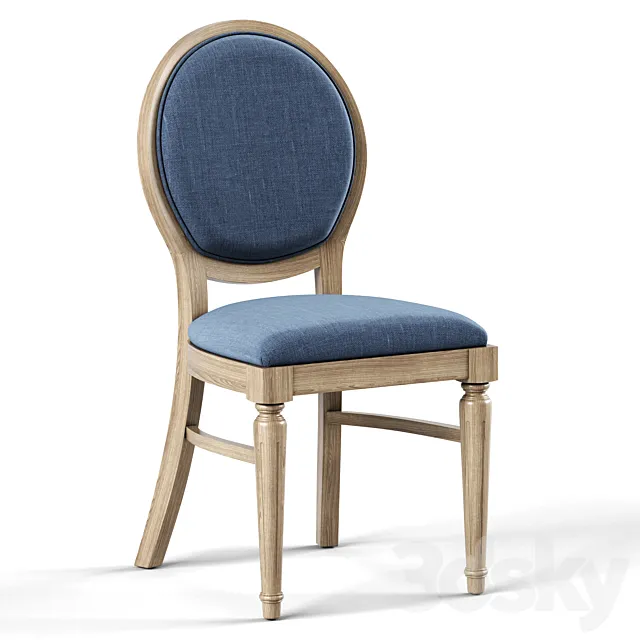 Dantone Home Coventry Chair with Round Back 3D Model Dantone Home Coventry Chair with Round Back 3D Model