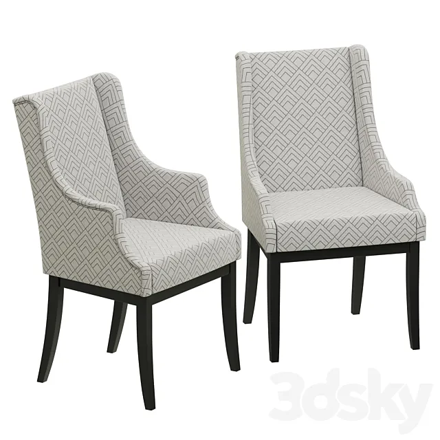 Dantone Home Dallas Chair 3DModel Dantone Home Dallas Chair 3DModel
