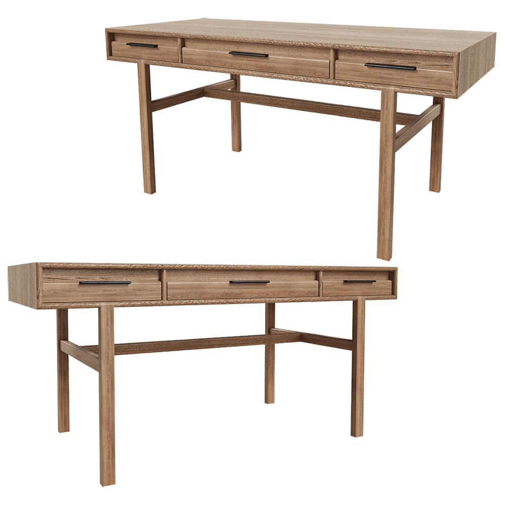 Dantone Home – Desk JP Line 6.0 with 3 drawer 3D Model