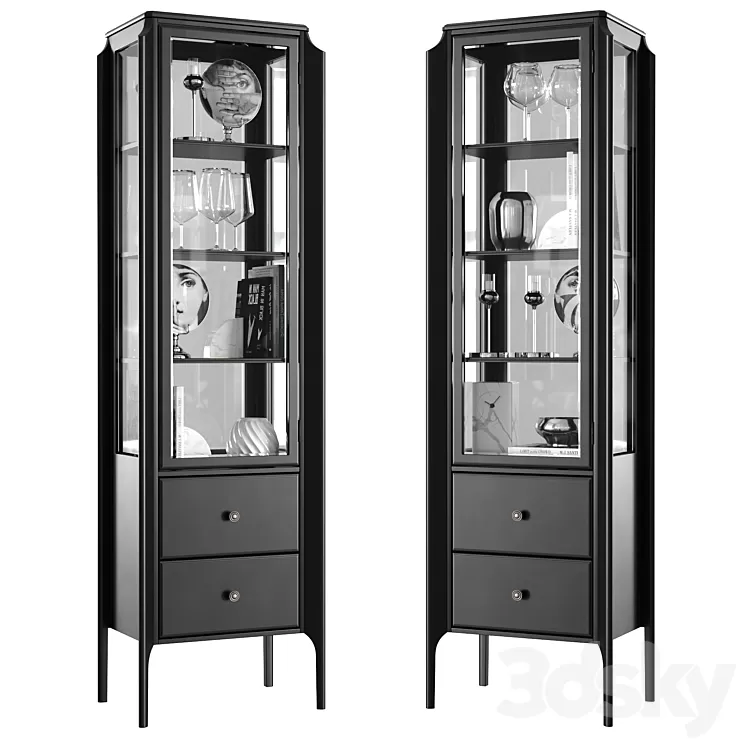 Dantone Home Glass showcase Le Visage 3D Model Dantone Home Glass showcase Le Visage 3D Model