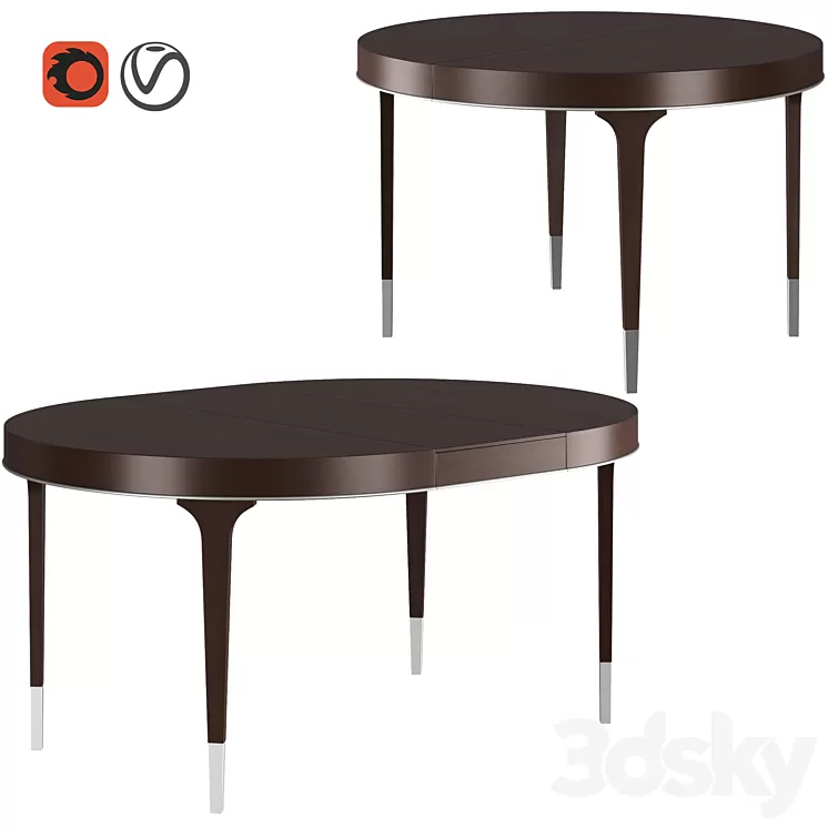 Dantone Home Grand Classic Round Dining Table 3D Model Dantone Home Grand Classic Round Dining Table 3D Model