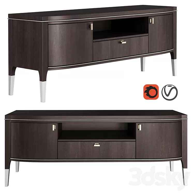 Dantone Home Grand TV Stand 3D Model