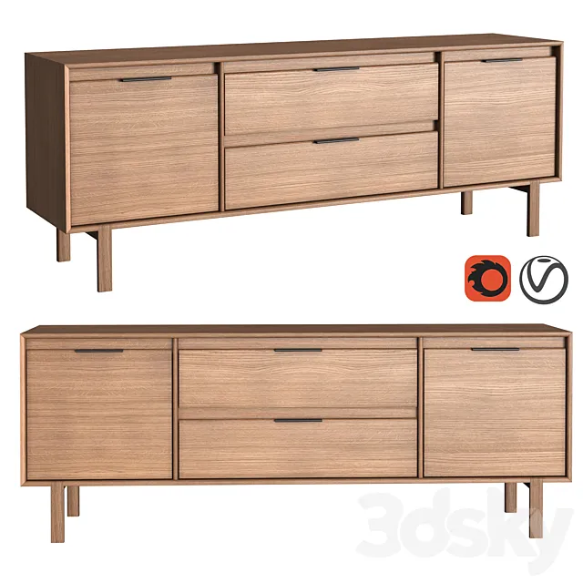 Dantone Home JP Line 6.0 Chest of drawers 3D Model Dantone Home JP Line 6.0 Chest of drawers 3D Model
