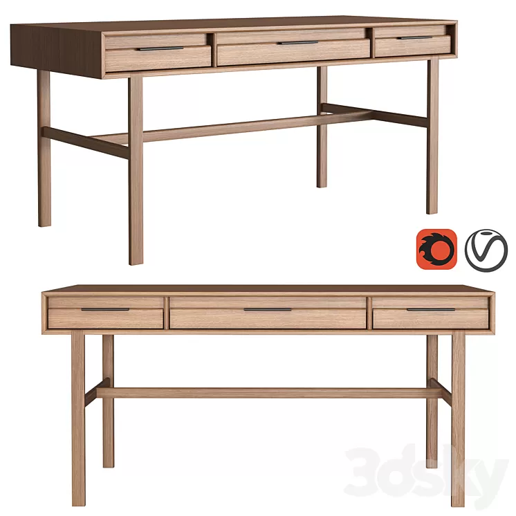 Dantone Home JP Line 6.0 Desk 3D Model Dantone Home JP Line 6.0 Desk 3D Model